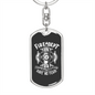 Fire Department No Fear Firefighter Keychain Stainless Steel or 18k Gold Dog Tag Keyring-Express Your Love Gifts