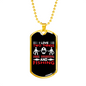 Fire Fighting And Fishing Firefighter Gift Stainless Steel or 18k Gold Dog Tag 24" Chain-Express Your Love Gifts
