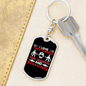 Fire Fighting And Fishing Firefighter Keychain Stainless Steel or 18k Gold Dog Tag Keyring-Express Your Love Gifts