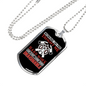 Fire Taught Me Hardwork Firefighter Gift Stainless Steel or 18k Gold Dog Tag 24" Chain-Express Your Love Gifts