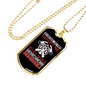 Fire Taught Me Hardwork Firefighter Gift Stainless Steel or 18k Gold Dog Tag 24" Chain-Express Your Love Gifts