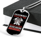 Fire Taught Me Hardwork Firefighter Gift Stainless Steel or 18k Gold Dog Tag 24" Chain-Express Your Love Gifts