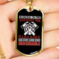 Fire Taught Me Hardwork Firefighter Gift Stainless Steel or 18k Gold Dog Tag 24" Chain-Express Your Love Gifts