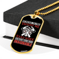 Fire Taught Me Hardwork Firefighter Gift Stainless Steel or 18k Gold Dog Tag 24" Chain-Express Your Love Gifts