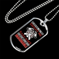 Fire Taught Me Hardwork Firefighter Gift Stainless Steel or 18k Gold Dog Tag 24" Chain-Express Your Love Gifts