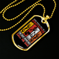 Firefighter And A Dad Necklace Stainless Steel or 18k Gold Dog Tag 24" Chain-Express Your Love Gifts