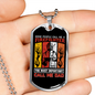 Firefighter And A Dad Necklace Stainless Steel or 18k Gold Dog Tag 24" Chain-Express Your Love Gifts