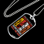 Firefighter And A Dad Necklace Stainless Steel or 18k Gold Dog Tag 24" Chain-Express Your Love Gifts