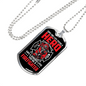 Firefighter And A Hero Necklace Stainless Steel or 18k Gold Dog Tag 24" Chain-Express Your Love Gifts