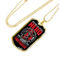 Firefighter And A Hero Necklace Stainless Steel or 18k Gold Dog Tag 24" Chain-Express Your Love Gifts