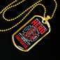 Firefighter And A Hero Necklace Stainless Steel or 18k Gold Dog Tag 24" Chain-Express Your Love Gifts