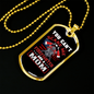 Firefighter And A Mom Necklace Stainless Steel or 18k Gold Dog Tag 24" Chain-Express Your Love Gifts