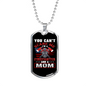 Firefighter And A Mom Necklace Stainless Steel or 18k Gold Dog Tag 24" Chain-Express Your Love Gifts