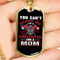 Firefighter And A Mom Necklace Stainless Steel or 18k Gold Dog Tag 24" Chain-Express Your Love Gifts