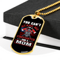 Firefighter And A Mom Necklace Stainless Steel or 18k Gold Dog Tag 24" Chain-Express Your Love Gifts