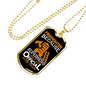Firefighter And A Superhero Necklace Stainless Steel or 18k Gold Dog Tag 24" Chain-Express Your Love Gifts