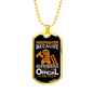 Firefighter And A Superhero Necklace Stainless Steel or 18k Gold Dog Tag 24" Chain-Express Your Love Gifts