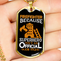 Firefighter And A Superhero Necklace Stainless Steel or 18k Gold Dog Tag 24" Chain-Express Your Love Gifts
