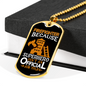 Firefighter And A Superhero Necklace Stainless Steel or 18k Gold Dog Tag 24" Chain-Express Your Love Gifts