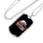 Firefighter Boy Necklace Stainless Steel or 18k Gold Dog Tag 24" Chain-Express Your Love Gifts