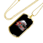 Firefighter Boy Necklace Stainless Steel or 18k Gold Dog Tag 24" Chain-Express Your Love Gifts