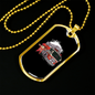 Firefighter Boy Necklace Stainless Steel or 18k Gold Dog Tag 24" Chain-Express Your Love Gifts