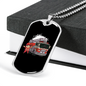 Firefighter Boy Necklace Stainless Steel or 18k Gold Dog Tag 24" Chain-Express Your Love Gifts