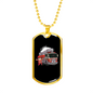 Firefighter Boy Necklace Stainless Steel or 18k Gold Dog Tag 24" Chain-Express Your Love Gifts