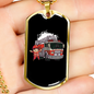 Firefighter Boy Necklace Stainless Steel or 18k Gold Dog Tag 24" Chain-Express Your Love Gifts