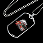 Firefighter Boy Necklace Stainless Steel or 18k Gold Dog Tag 24" Chain-Express Your Love Gifts