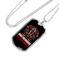 Firefighter Brotherhood Gift Stainless Steel or 18k Gold Dog Tag 24" Chain-Express Your Love Gifts