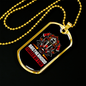 Firefighter Brotherhood Gift Stainless Steel or 18k Gold Dog Tag 24" Chain-Express Your Love Gifts