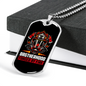 Firefighter Brotherhood Gift Stainless Steel or 18k Gold Dog Tag 24" Chain-Express Your Love Gifts
