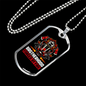 Firefighter Brotherhood Gift Stainless Steel or 18k Gold Dog Tag 24" Chain-Express Your Love Gifts