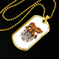 Firefighter Department Necklace Stainless Steel or 18k Gold Dog Tag 24" Chain-Express Your Love Gifts