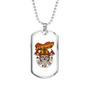 Firefighter Department Necklace Stainless Steel or 18k Gold Dog Tag 24" Chain-Express Your Love Gifts