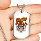 Firefighter Department Necklace Stainless Steel or 18k Gold Dog Tag 24" Chain-Express Your Love Gifts