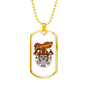 Firefighter Department Necklace Stainless Steel or 18k Gold Dog Tag 24" Chain-Express Your Love Gifts