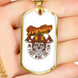 Firefighter Department Necklace Stainless Steel or 18k Gold Dog Tag 24" Chain-Express Your Love Gifts