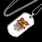 Firefighter Department Necklace Stainless Steel or 18k Gold Dog Tag 24" Chain-Express Your Love Gifts