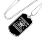 Firefighter Doing The Impossible Necklace Stainless Steel or 18k Gold Dog Tag 24" Chain-Express Your Love Gifts