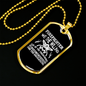 Firefighter Doing The Impossible Necklace Stainless Steel or 18k Gold Dog Tag 24" Chain-Express Your Love Gifts