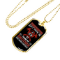 Firefighter Don'T Thank Me Necklace Stainless Steel or 18k Gold Dog Tag 24" Chain-Express Your Love Gifts