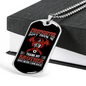 Firefighter Don'T Thank Me Necklace Stainless Steel or 18k Gold Dog Tag 24" Chain-Express Your Love Gifts