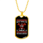 Firefighter Don'T Thank Me Necklace Stainless Steel or 18k Gold Dog Tag 24" Chain-Express Your Love Gifts