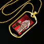 Firefighter Father And Son Necklace Stainless Steel or 18k Gold Dog Tag 24" Chain-Express Your Love Gifts