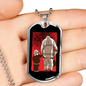 Firefighter Father And Son Necklace Stainless Steel or 18k Gold Dog Tag 24" Chain-Express Your Love Gifts