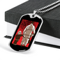 Firefighter Father And Son Necklace Stainless Steel or 18k Gold Dog Tag 24" Chain-Express Your Love Gifts
