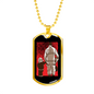 Firefighter Father And Son Necklace Stainless Steel or 18k Gold Dog Tag 24" Chain-Express Your Love Gifts