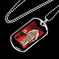 Firefighter Father And Son Necklace Stainless Steel or 18k Gold Dog Tag 24" Chain-Express Your Love Gifts